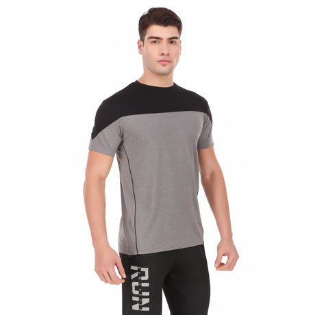 Performance Tshirt For Men (Grey/Black)