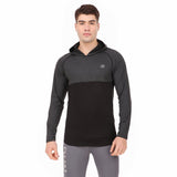 Performance Brushed Hoodie For Men (Space Dust Black)