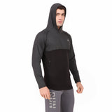 Performance Brushed Hoodie For Men (Space Dust Black)