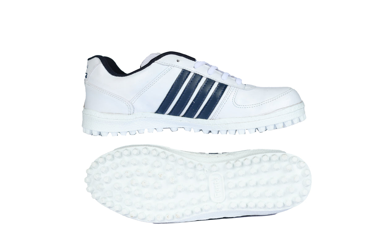 Fenta BRAVO: Stylish White PU-PVC Work Shoe with Non-Marking PVC Sole