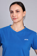 STAG GLOBAL Bliss Women's 100% Cotton V-Neck T-Shirt | Lightweight |  All-Day Comfort