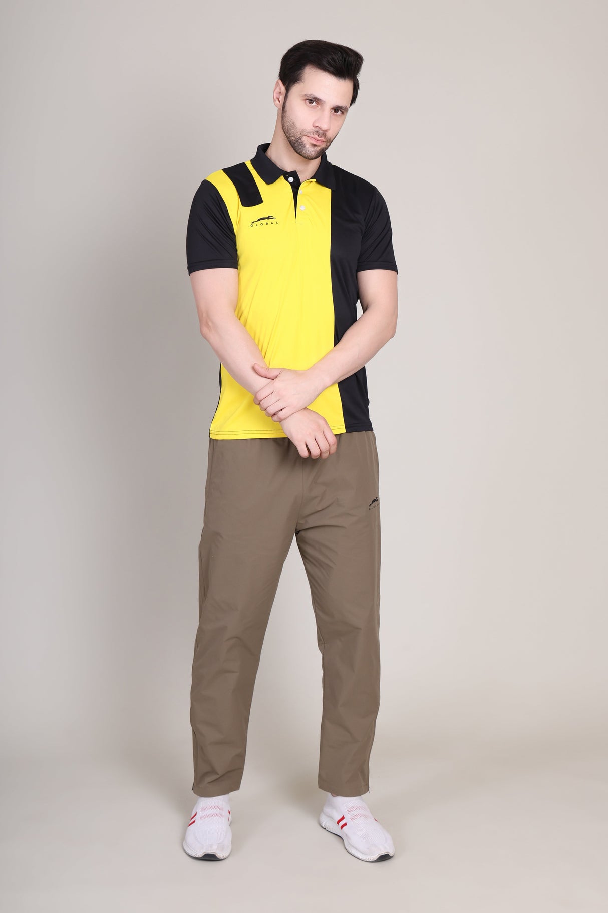 STAG GLOBAL Aspire  Polo Men's Solid Athletic fit Polo T-Shirt | Solid Sportswear for Active & Casual Use