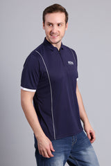 STAG GLOBAL Crossover Men's Solid Athletic fit Polo T-Shirt | Solid Sportswear for Active & Casual Use