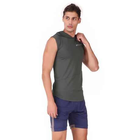 Performance Hoodie For Men (Military Green)