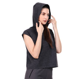 Mega Sleeve Hoodie For Women (Black dots)
