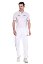 Stag Global APX Pure White Half Sleeve Sports Set for Men & Women | Collared T-Shirt with Track Pant | Moisture Wicking | 4-Way Stretch