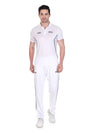 Stag Global APX Pure White Sports T-Shirt for Men | Half Sleeve Collar Neck | 4-Way Stretch | Moisture Wicking | 140 GSM Interlock Fabric