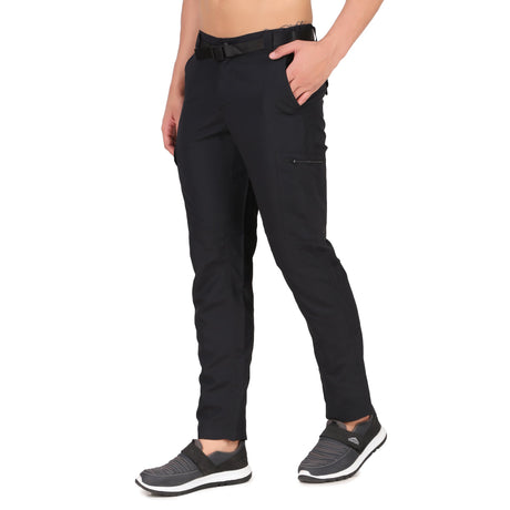 Quick Dry Cargo Pants For Men (Black)