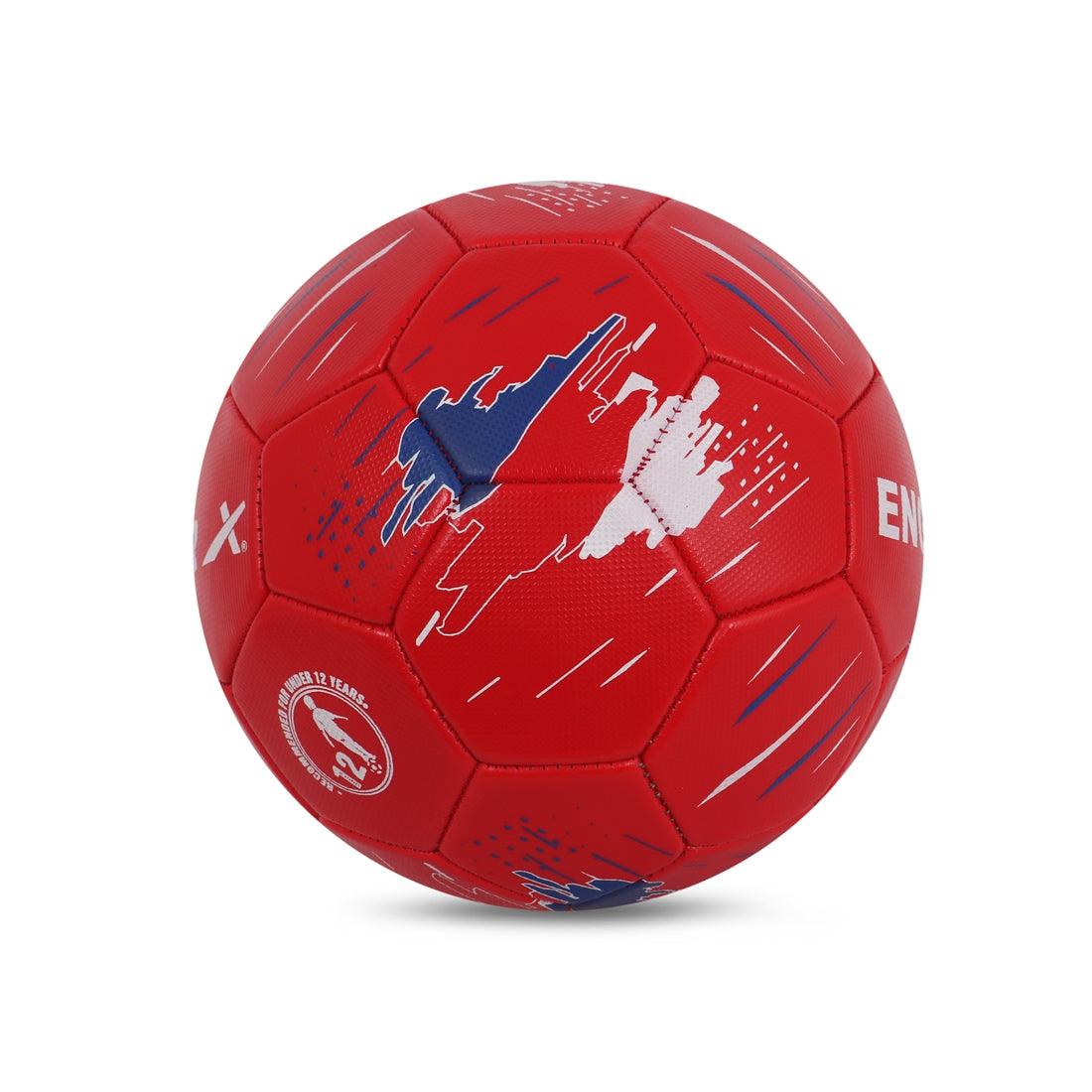 VECTOR X England Machine Stitched Embose PVC Football - (Pack of 1)