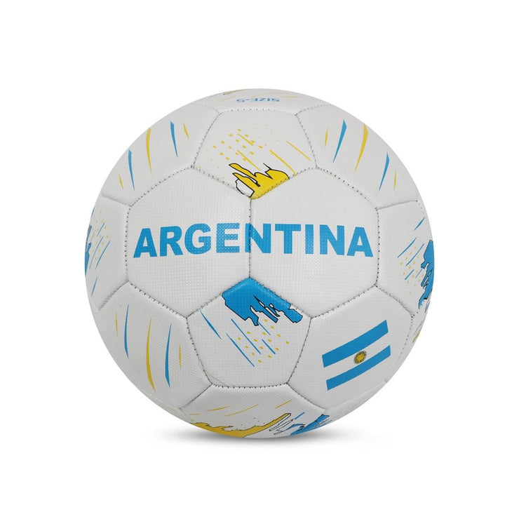 VECTOR X Argentina PVC Machine Stitched Embose Football -(Pack of 1)