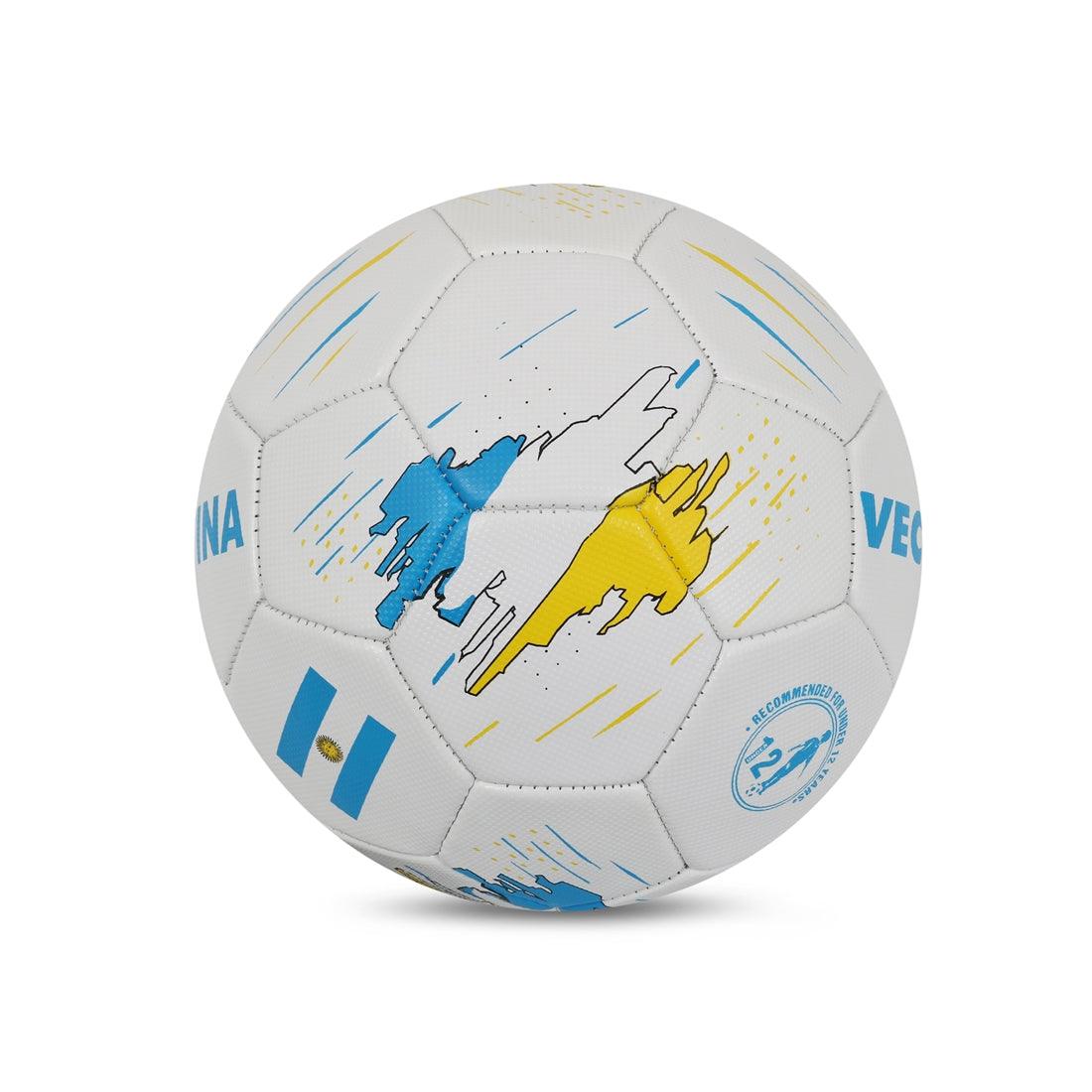VECTOR X Argentina PVC Machine Stitched Embose Football -(Pack of 1)