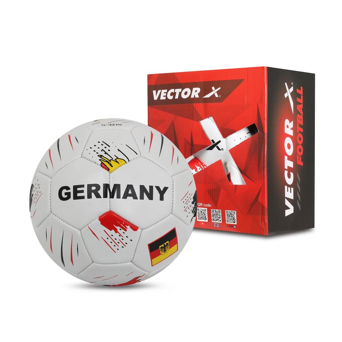 VECTOR X Germany Machine Stitched Embose PVC Football - (Pack of 1)