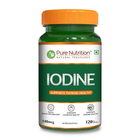 Plant-Based Iodine Supplement  Thyroid Support & Metabolic Balance - Nutrition by Pure Nutrition