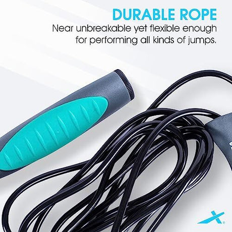 Vector X IR-97132 Skipping Jump Rope for Speed Skipping. Lightweight Jump Rope for Women, Men, and Kids(Pink-Grey)