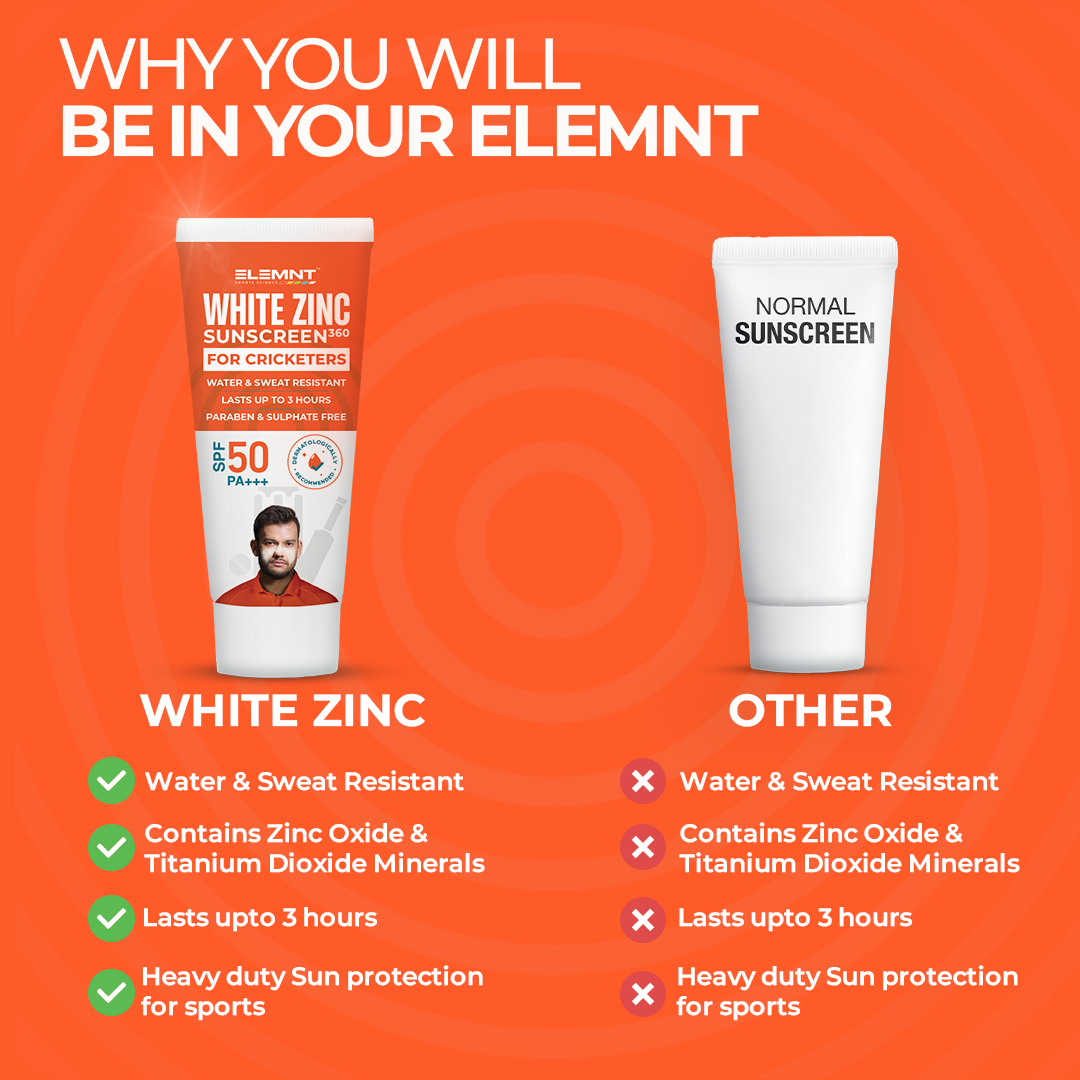 White zinc sunscreen