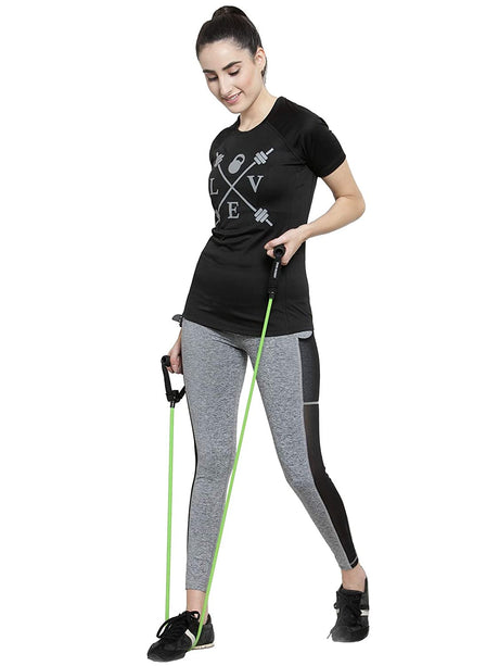 Invincible Women’s Gym Love Round Neck Workout T-Shirt | K.L. Mahajan & Sons (Invincible)