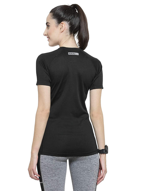 Invincible Women’s Gym Love Round Neck Workout T-Shirt | K.L. Mahajan & Sons (Invincible)