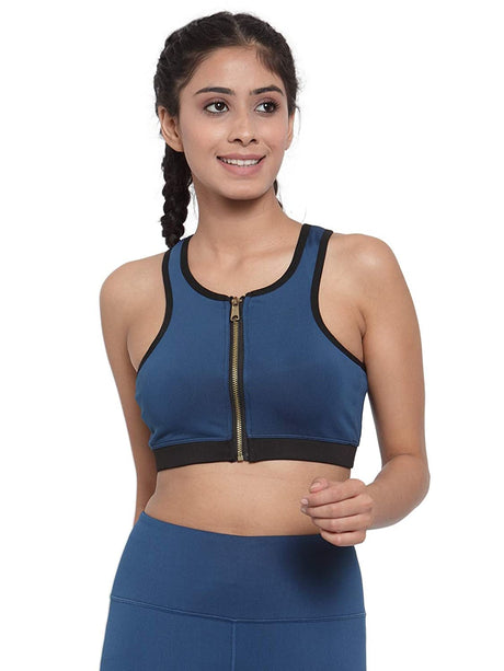 Invincible Women's Front Zip Sports Bra | K.L. Mahajan & Sons (Invincible)