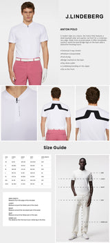 J Lindeberg Men’s Anton Golf Polo - White