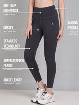 All Day Solid Tights With Pocket