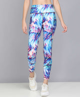 Tights with Abstract Overall Print