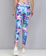 Tights with Abstract Overall Print