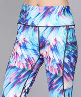 Tights with Abstract Overall Print