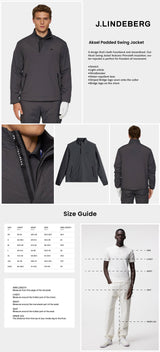 J Lindeberg Men's Aksel Padded Swing Jacket - Asphalt