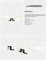 J Lindeberg Men’s Bridger Belt - White