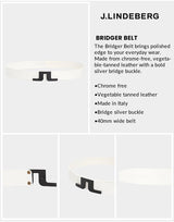 J Lindeberg Men’s Bridger Belt - White