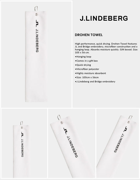 J Lindeberg Drohen Towel - White