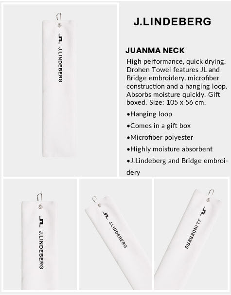 J Lindeberg Drohen Towel - White