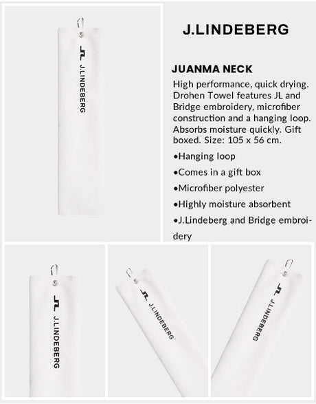 J Lindeberg Drohen Towel - White