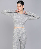Seamless Camo Full Sleeves Top