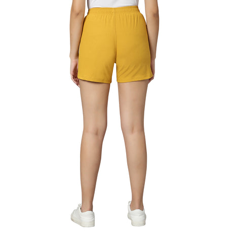 JILL Plain Shorts Mustard | Omtex