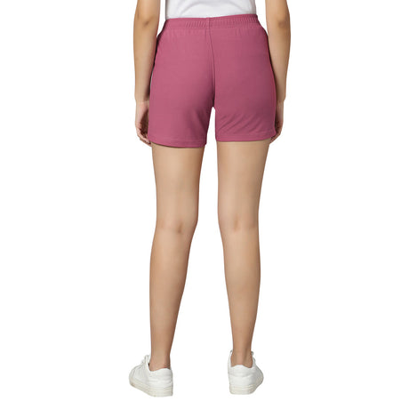JILL Plain Shorts Rosewood