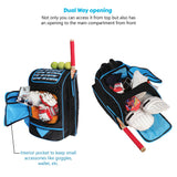 Blast Junior 37L Blue|Cricket Kit Bag |1 Pocket for Bat |2 Water Bottle Holders|Upto 10yrs Kids Kitbag |Leg pad Upto 12.5 "|Shoe & Accessories Pockets |Lightweight |Dual Opening