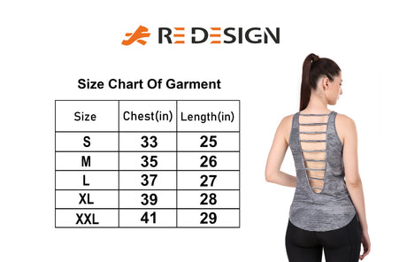 Chic Back Cut Sleeveless Tshirt For Women (Abstract Grey)