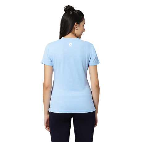 KD V Neck T-Shirt - Sky Blue