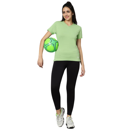 KD V Neck T-Shirt - Mint Green