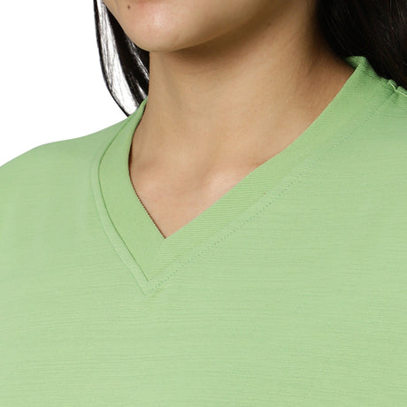 KD V Neck T-Shirt - Mint Green
