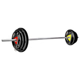 Kore Professional 10-50 kg Metal Integrated Rubber Plates Home Gym Set with One 3 Ft Curl + 5 Ft Plain Rod and One Pair Dumbbell Rods (PRO-COMBO2-WB-WA)