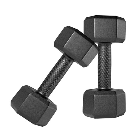Kore PVC 1-5 Kg Dumbbells Set and Fitness Kit for Men and Women Whole Body Workout (Fixed, Black) (D | Kushal Rubber Industri