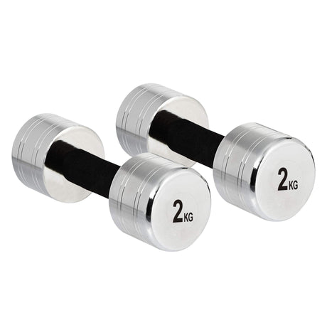 Kore Steel Professional 1-10 Kg (Set of Two) Fixed Dumbbells Home Gym Exercise Equipment for Men & W | Kushal Rubber Industri