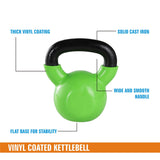 Kore Vinyl Coated Cast Iron 2-40 Kg Kettlebell Weight, for Full Body Workout and Strength Training (VINYL-KETTLEBELL)