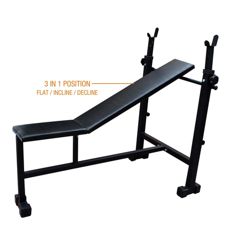 Kore (Flat/3-in-1/6-in-1/8-in-1) Multi Functional Fitness Bench for Multiple Workouts and Strength T | Kushal Rubber Industri