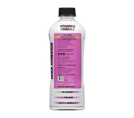 Knack Pro Sports 200ml Pack of 8 (Berry Flavour) PET Bottles