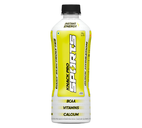 Knack Pro Sports 200ml Pack of 8 (Lemon Flavour) PET Bottles - Sports Drinks & Beverages by Knack Beverages