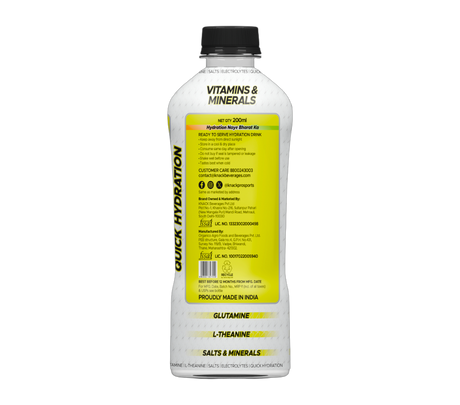 Knack Pro Sports 200ml Pack of 8 (Lemon Flavour) PET Bottles