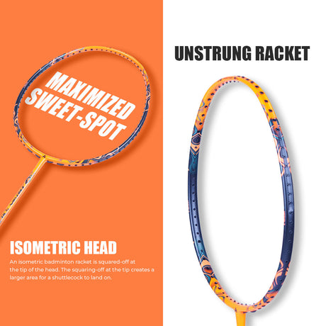 Firefox 570 Unstrung Badminton Racket(Orange) - 3U/G1